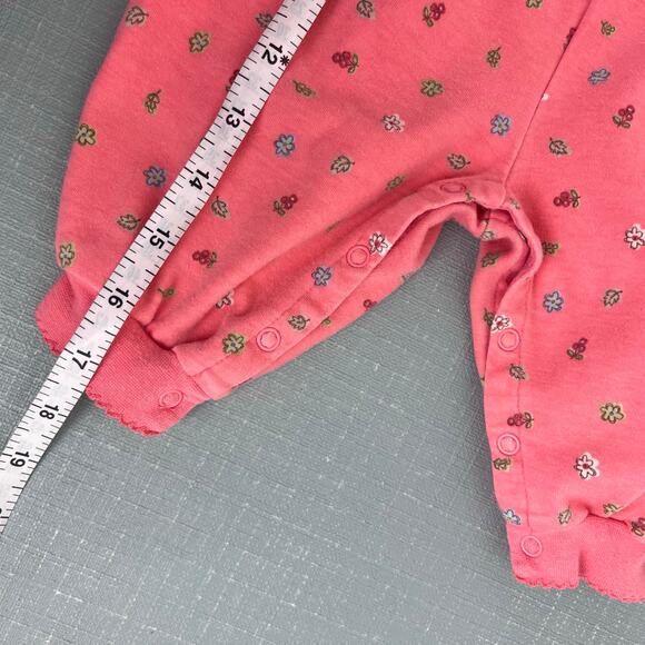 Vintage Gymboree Falling Leave Pink Coverall Newborn 3-6 Months - Picture 8 of 8